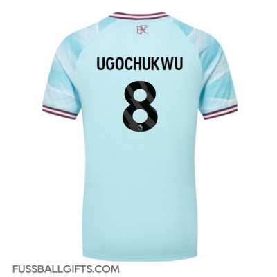 Burnley Lesley Ugochukwu #8 Fußballbekleidung Auswärtstrikot 2025-26 Kurzarm Burnley Lesley Ugochukwu #8 Fußballbekleidung Auswärtstrikot 2025-26 Kurzarm